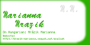marianna mrazik business card